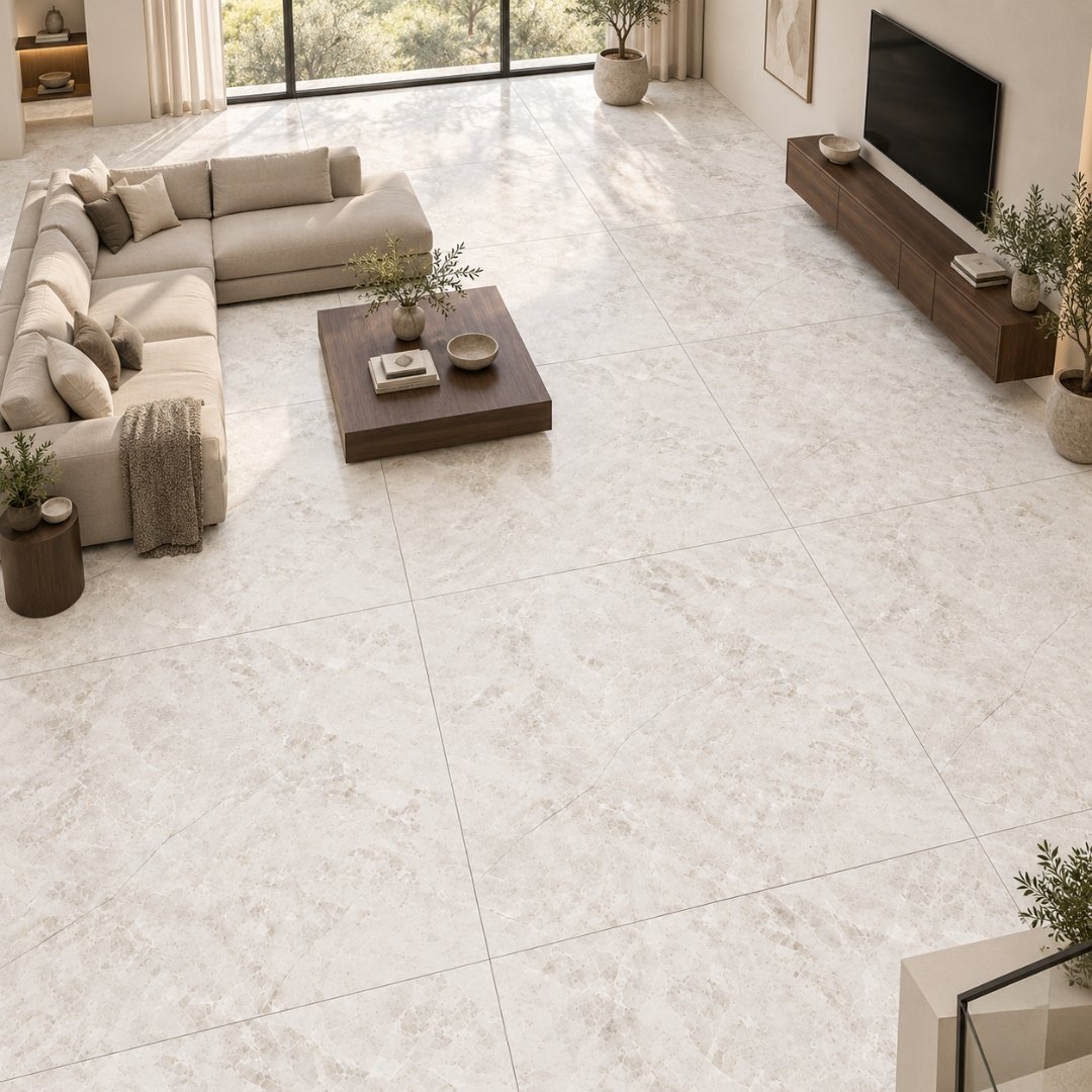 AL Venis Silver Marble & Stone Living Area Tiles - My Home Studio